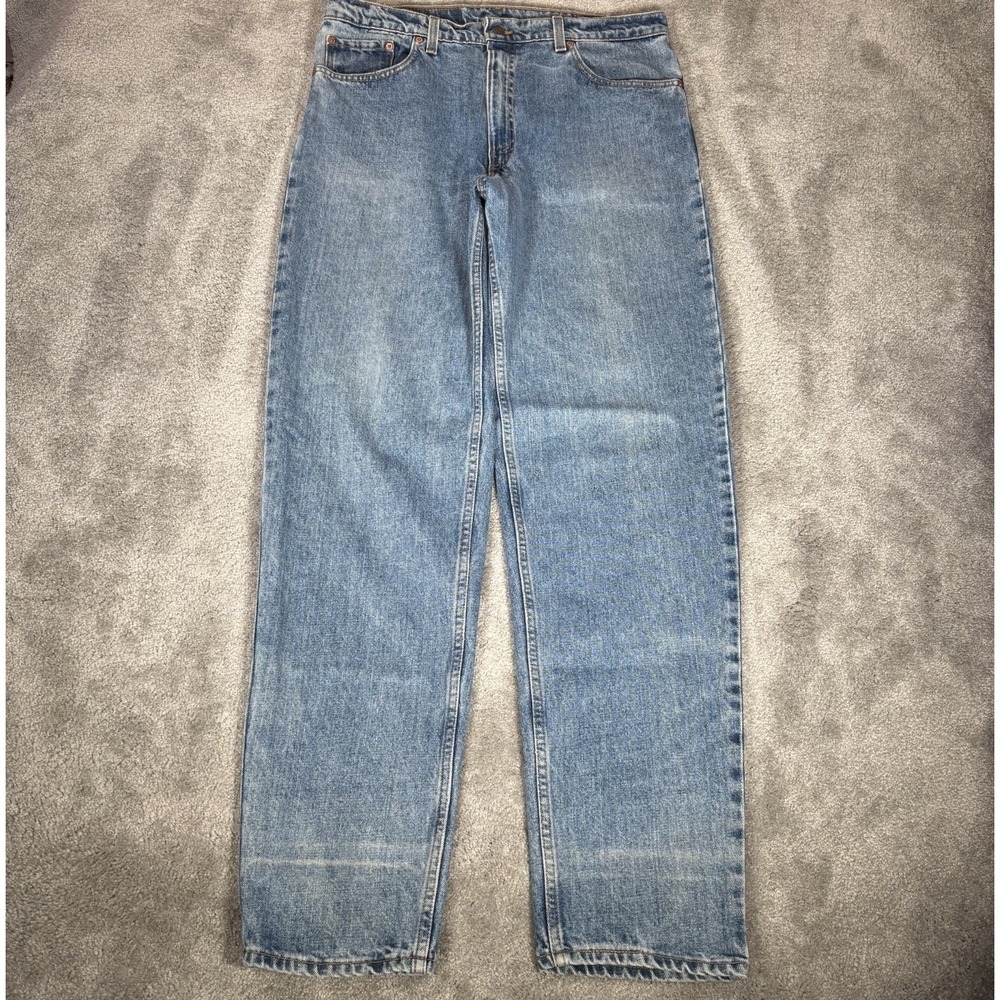 Vintage Levis 550 Jeans Men 36x36 (Tag 38x36) Relaxed Fit Blue Denim Made In USA